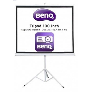 Ecran de proiectie Benq tripod 100 inch, 203.2 x 152.4 cm, 4:3, manual, trepied